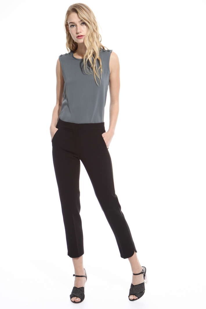 Wool crepe trousers Intrend Wool crepe trousers Intrend