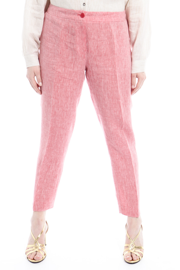 Slub linen trousers Diffusione Tessile Slub linen trousers Diffusione Tessile