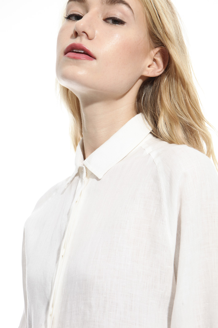 Oversized pure linen shirt Diffusione Tessile Oversized pure linen shirt Diffusione Tessile