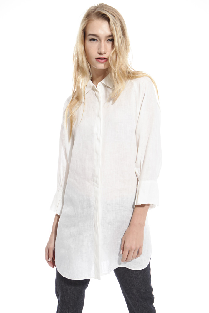 Oversized pure linen shirt Diffusione Tessile Oversized pure linen shirt Diffusione Tessile