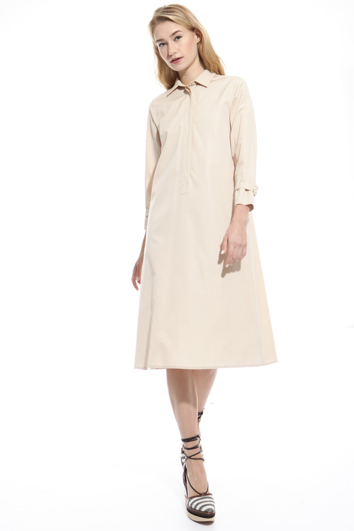 Flared poplin dress Intrend Flared poplin dress Intrend
