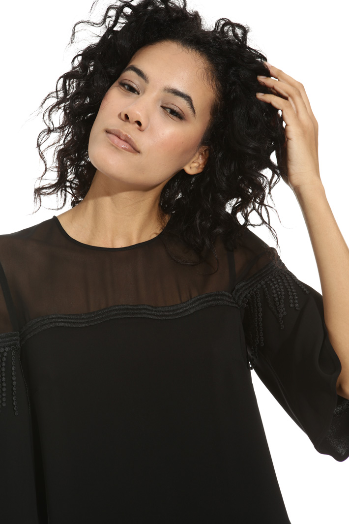 Short dress in stretch cady Intrend Short dress in stretch cady Intrend