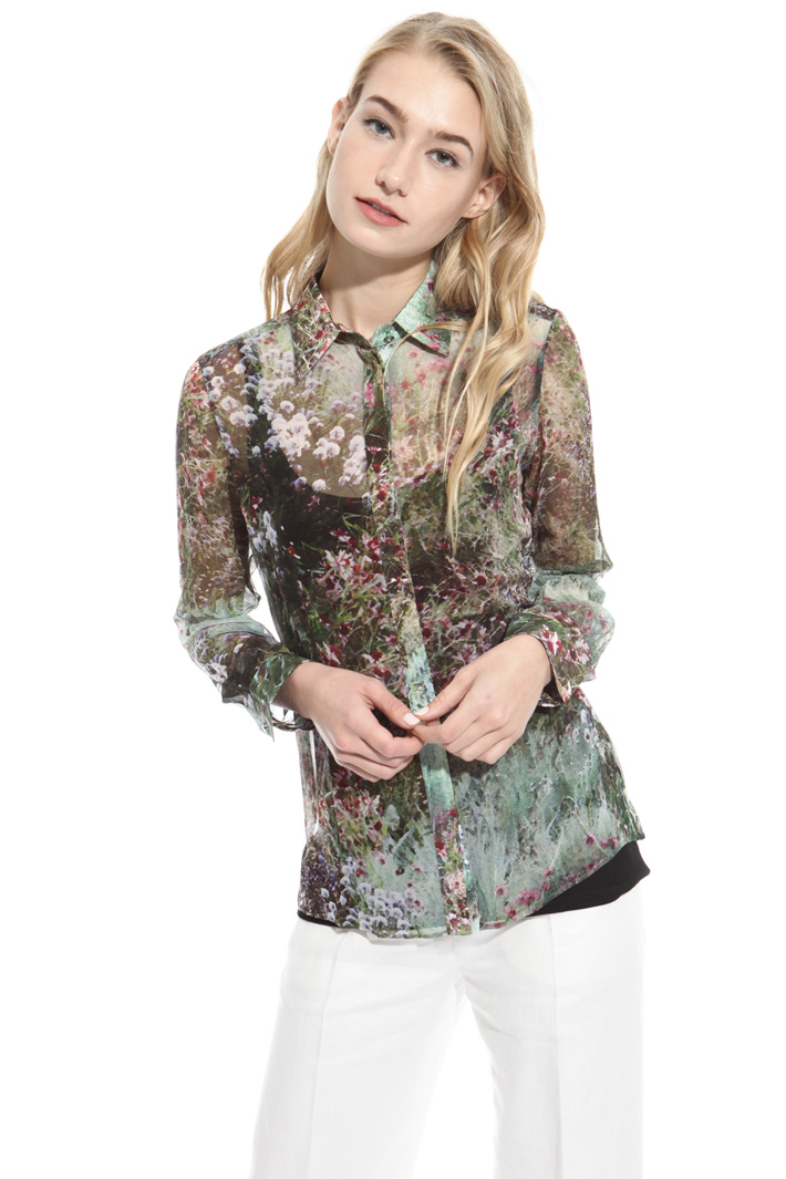 Camicia in georgette di seta Intrend Camicia in georgette di seta Intrend