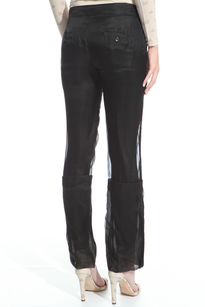 Silk organza trousers Diffusione Tessile Silk organza trousers Diffusione Tessile