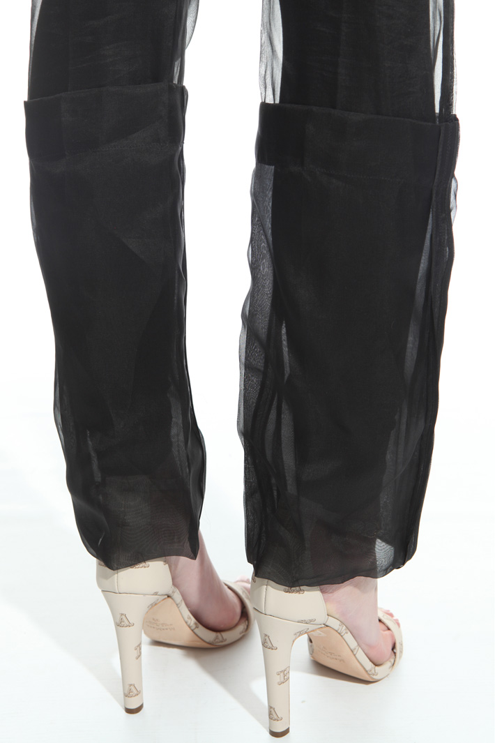 Silk organza trousers Diffusione Tessile Silk organza trousers Diffusione Tessile
