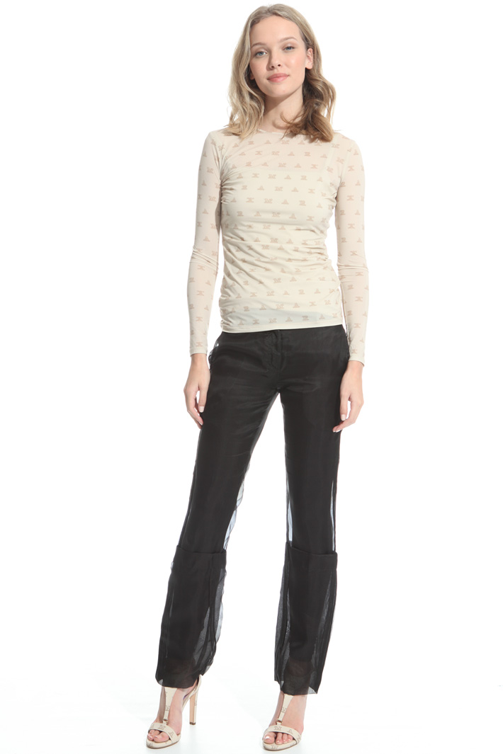 Silk organza trousers Diffusione Tessile Silk organza trousers Diffusione Tessile