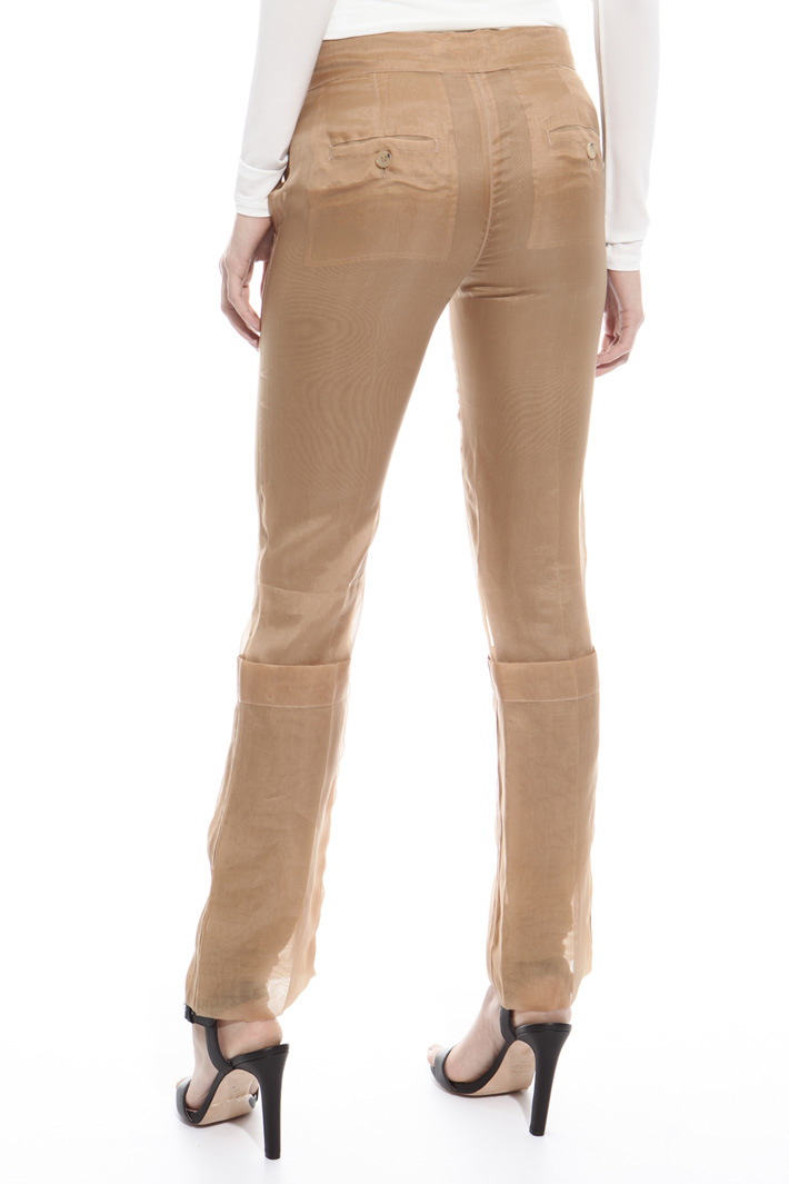 Silk organza trousers Diffusione Tessile Silk organza trousers Diffusione Tessile