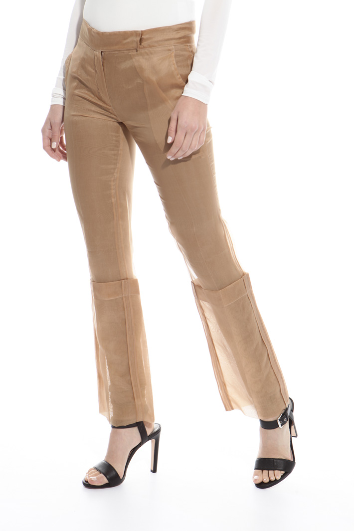 Silk organza trousers Diffusione Tessile Silk organza trousers Diffusione Tessile
