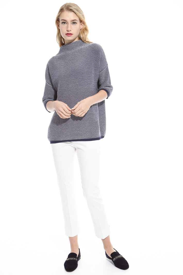 High neck boxy fit sweater Intrend High neck boxy fit sweater Intrend
