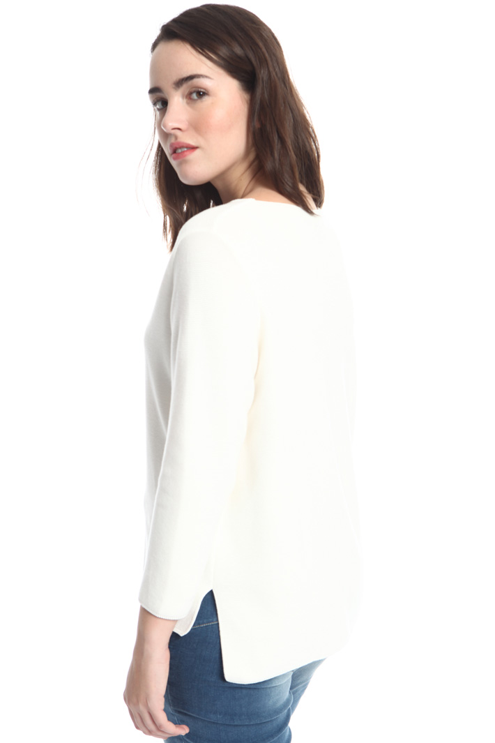 Maglia in cotone punto links Intrend Maglia in cotone punto links Intrend