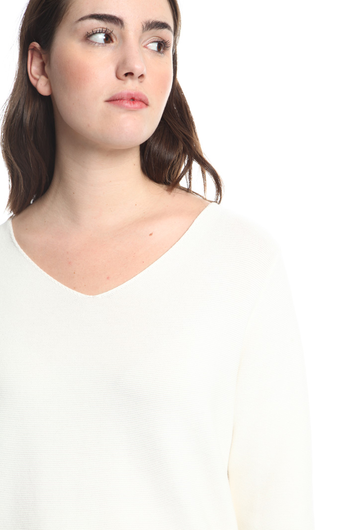 Maglia in cotone punto links Intrend Maglia in cotone punto links Intrend