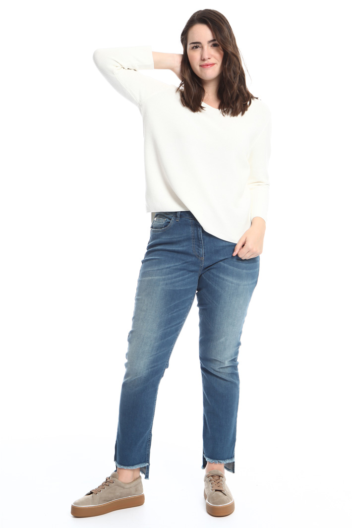 Maglia in cotone punto links Intrend Maglia in cotone punto links Intrend