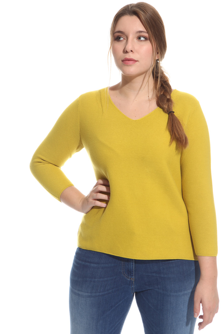 Maglia in cotone punto links Intrend Maglia in cotone punto links Intrend