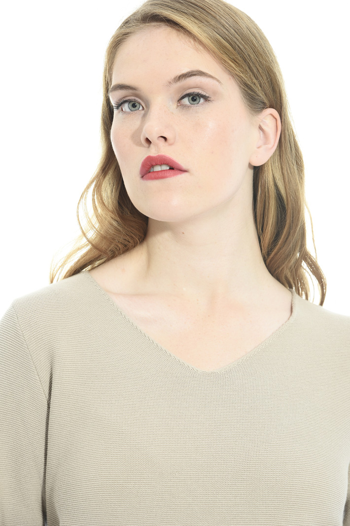 Maglia in cotone punto links Intrend Maglia in cotone punto links Intrend