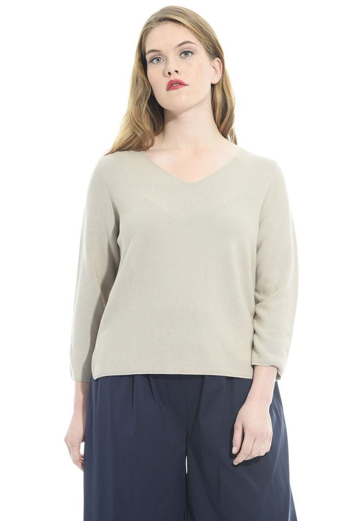 Maglia in cotone punto links Intrend Maglia in cotone punto links Intrend