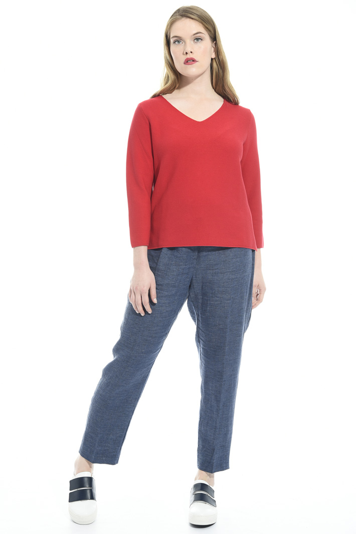 Maglia in cotone punto links Intrend Maglia in cotone punto links Intrend