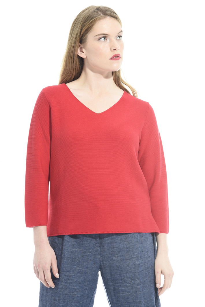 Maglia in cotone punto links Intrend Maglia in cotone punto links Intrend