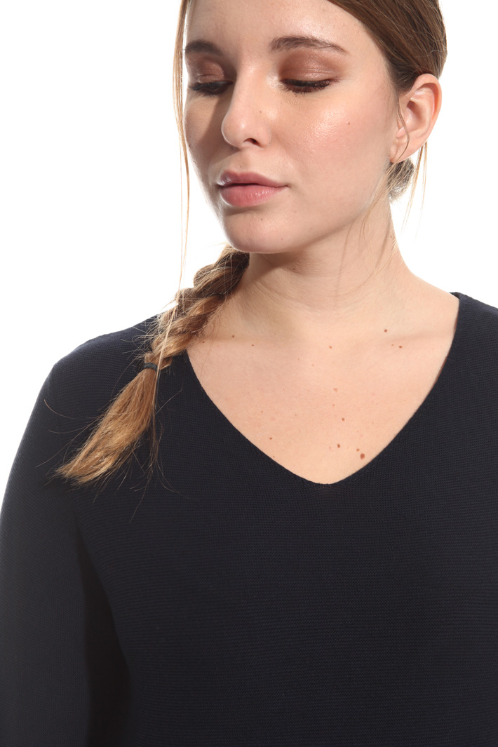 Maglia in cotone punto links Intrend Maglia in cotone punto links Intrend
