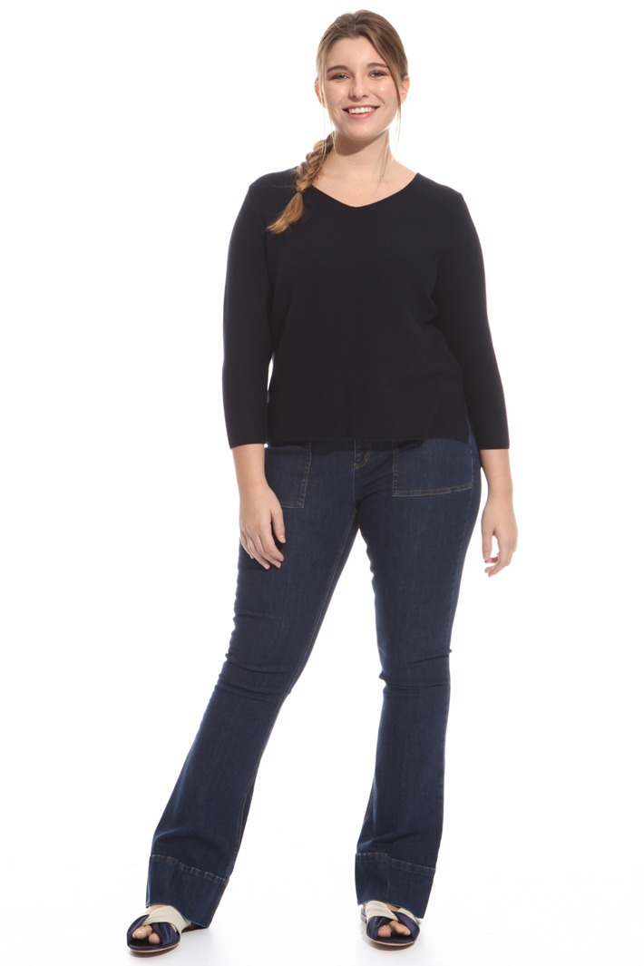 Maglia in cotone punto links Intrend Maglia in cotone punto links Intrend
