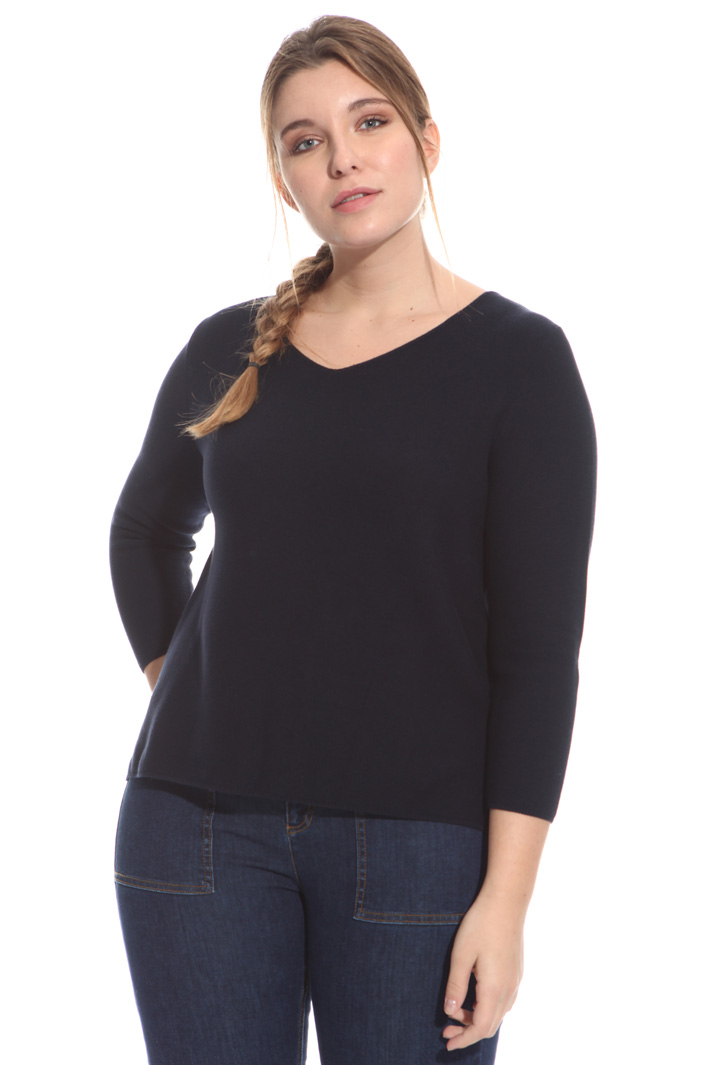 Maglia in cotone punto links Intrend Maglia in cotone punto links Intrend