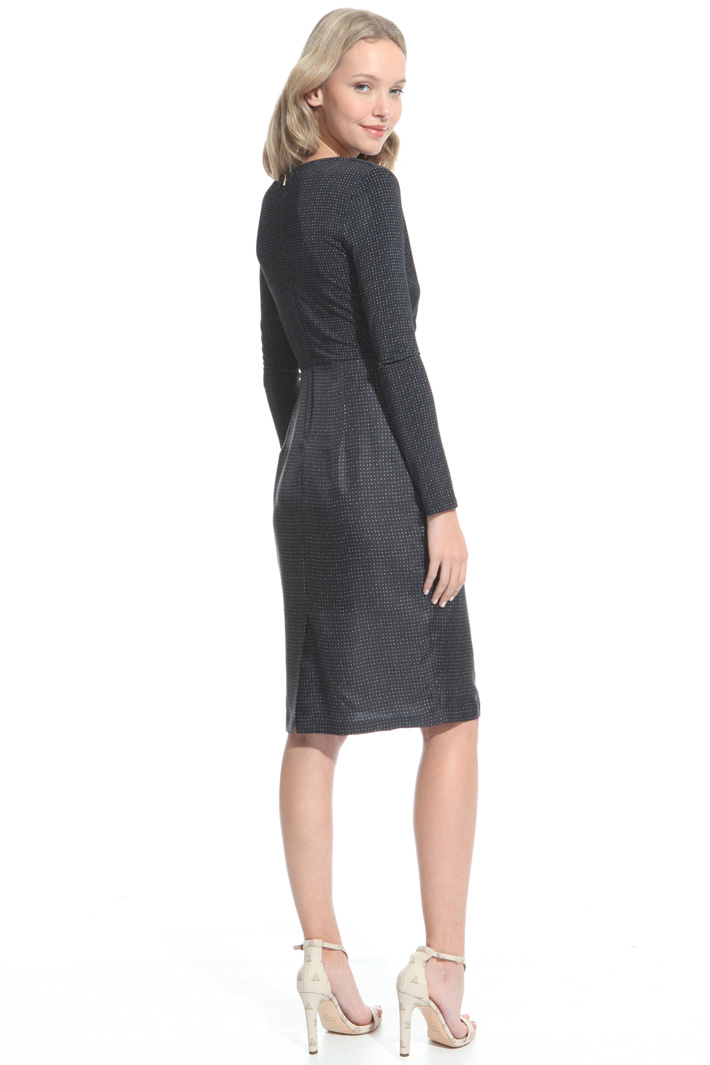 Jersey and satin sheath dress Diffusione Tessile Jersey and satin sheath dress Diffusione Tessile