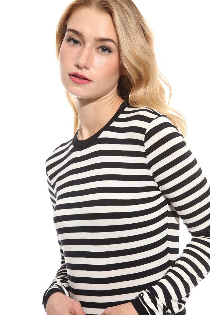 Striped jersey T-shirt Intrend Striped jersey T-shirt Intrend