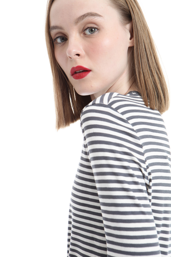 Striped jersey T-shirt Intrend Striped jersey T-shirt Intrend