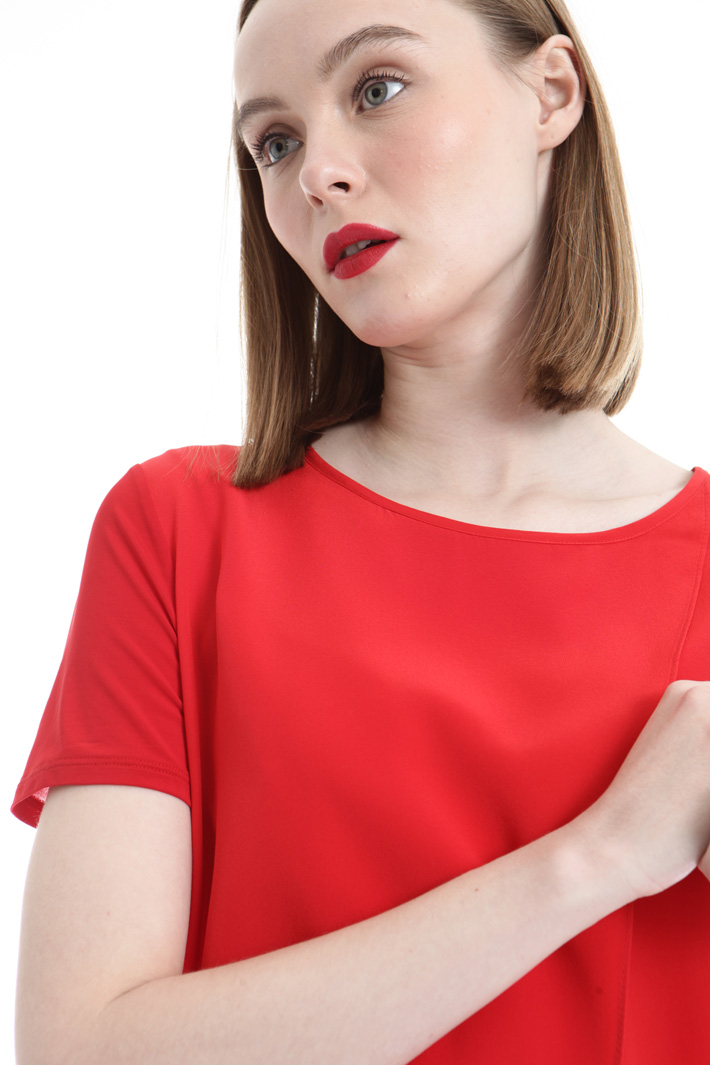 Jersey and crepe top Intrend Jersey and crepe top Intrend