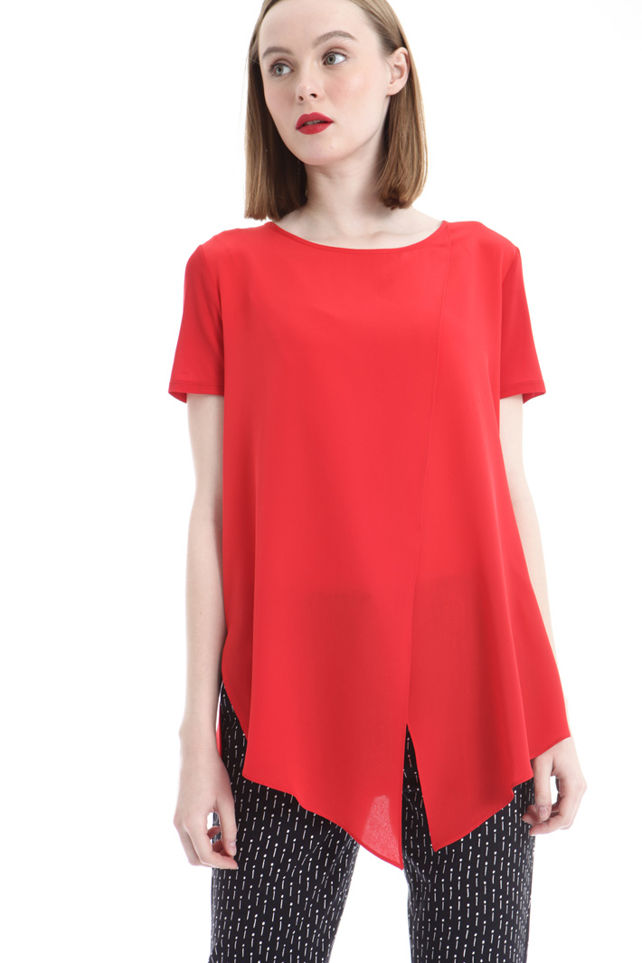 Jersey and crepe top Intrend Jersey and crepe top Intrend