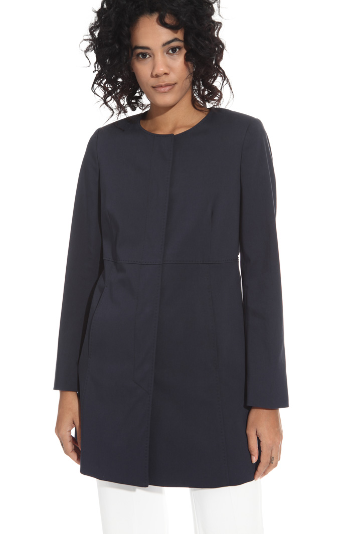 Cotton satin duster coat Intrend Cotton satin duster coat Intrend