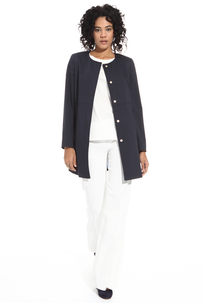 Cotton satin duster coat Intrend Cotton satin duster coat Intrend