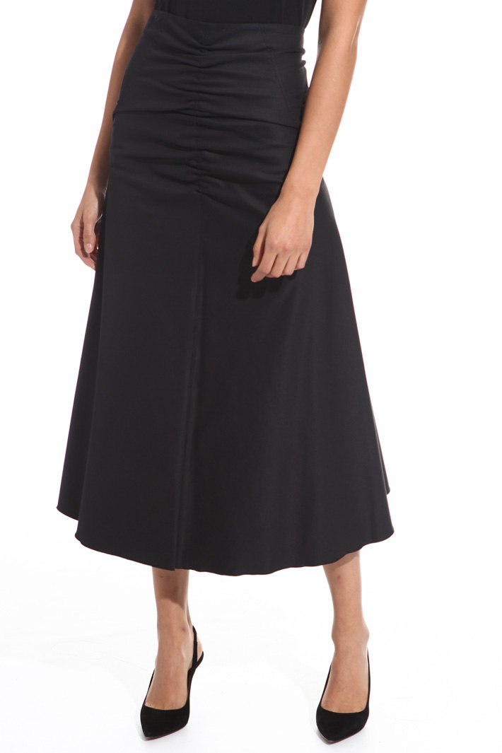 Flared ruched skirt Intrend Flared ruched skirt Intrend