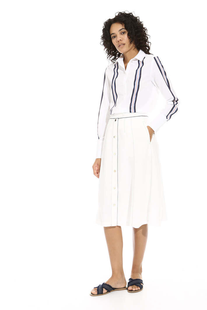 Contrasting stitch skirt Intrend Contrasting stitch skirt Intrend