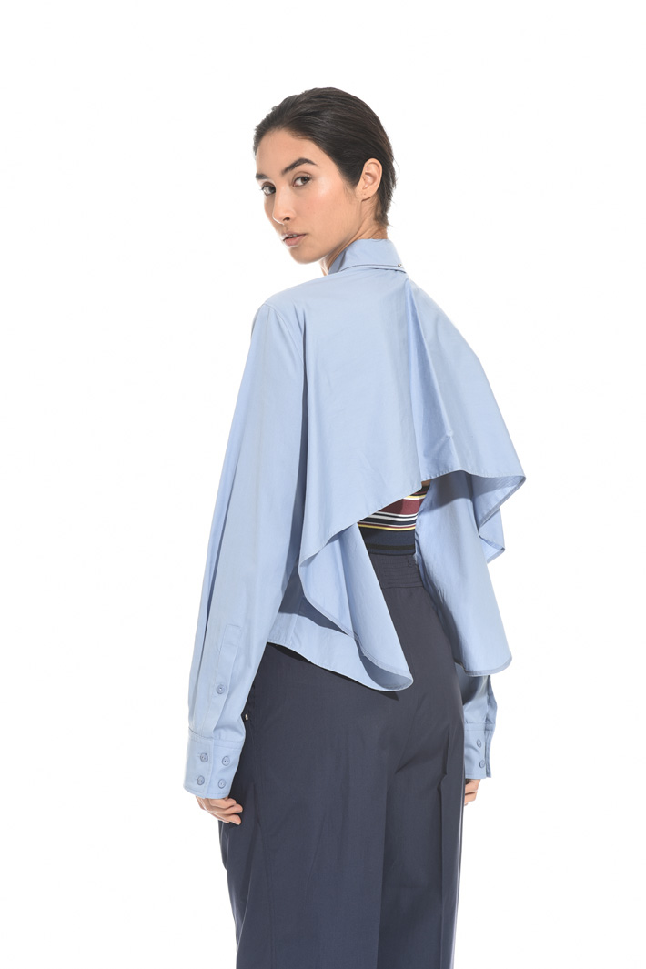 Poplin top with insert Intrend Poplin top with insert Intrend