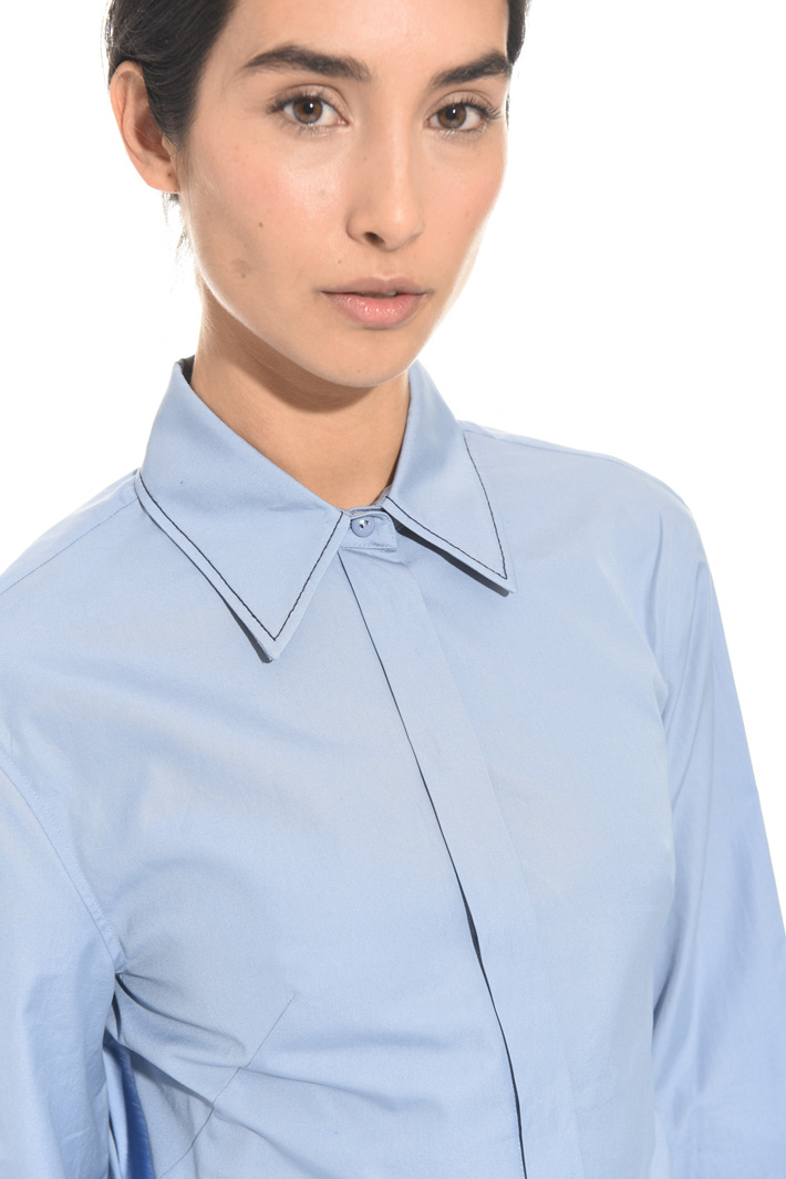 Poplin top with insert Intrend Poplin top with insert Intrend