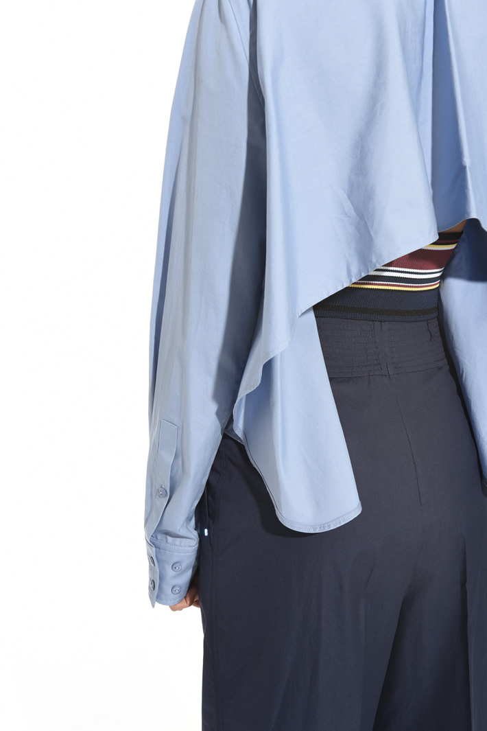 Poplin top with insert Intrend Poplin top with insert Intrend
