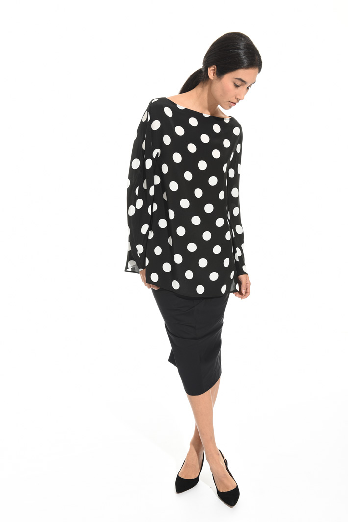 Blusa in crepe de chine Intrend Blusa in crepe de chine Intrend