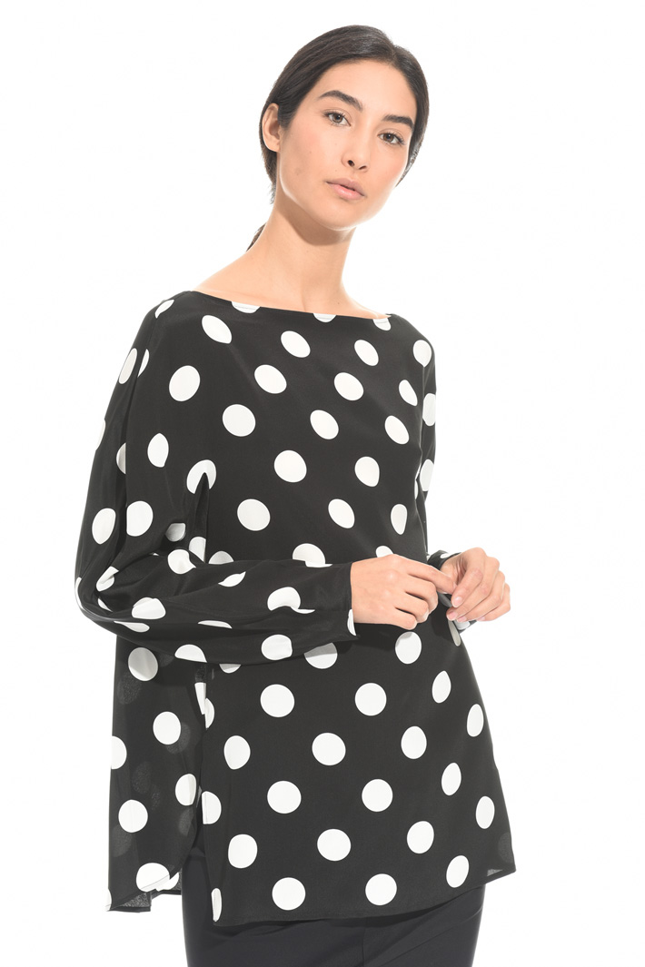 Blusa in crepe de chine Intrend Blusa in crepe de chine Intrend