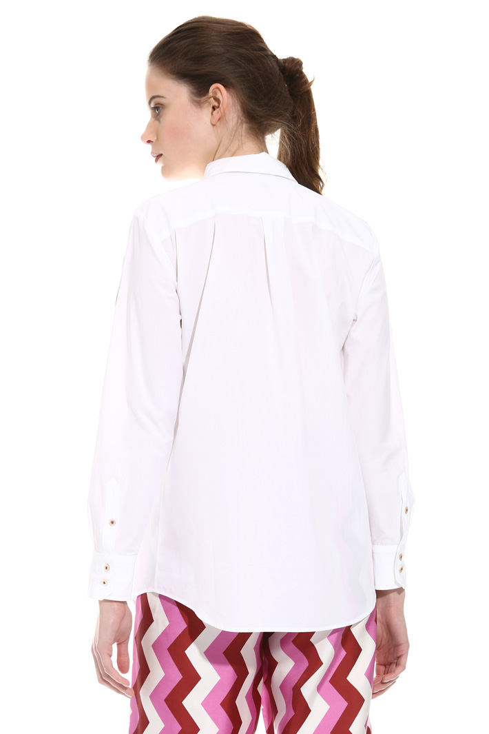 Patch poplin shirt Intrend Patch poplin shirt Intrend