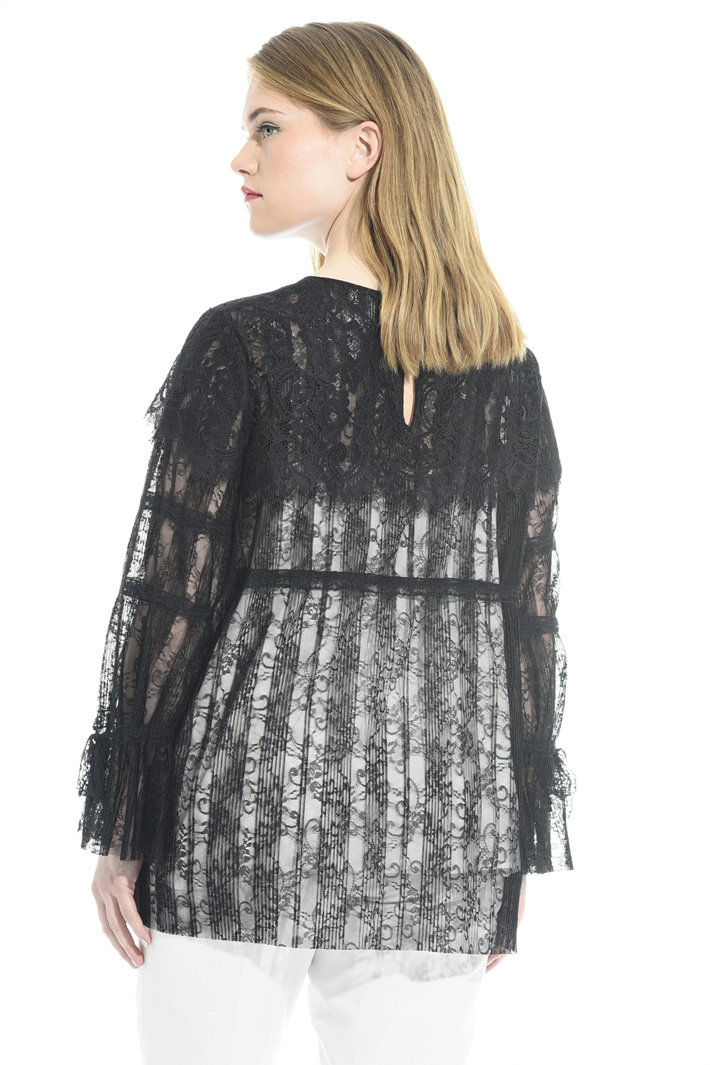 Pleated lace blouse Diffusione Tessile Pleated lace blouse Diffusione Tessile