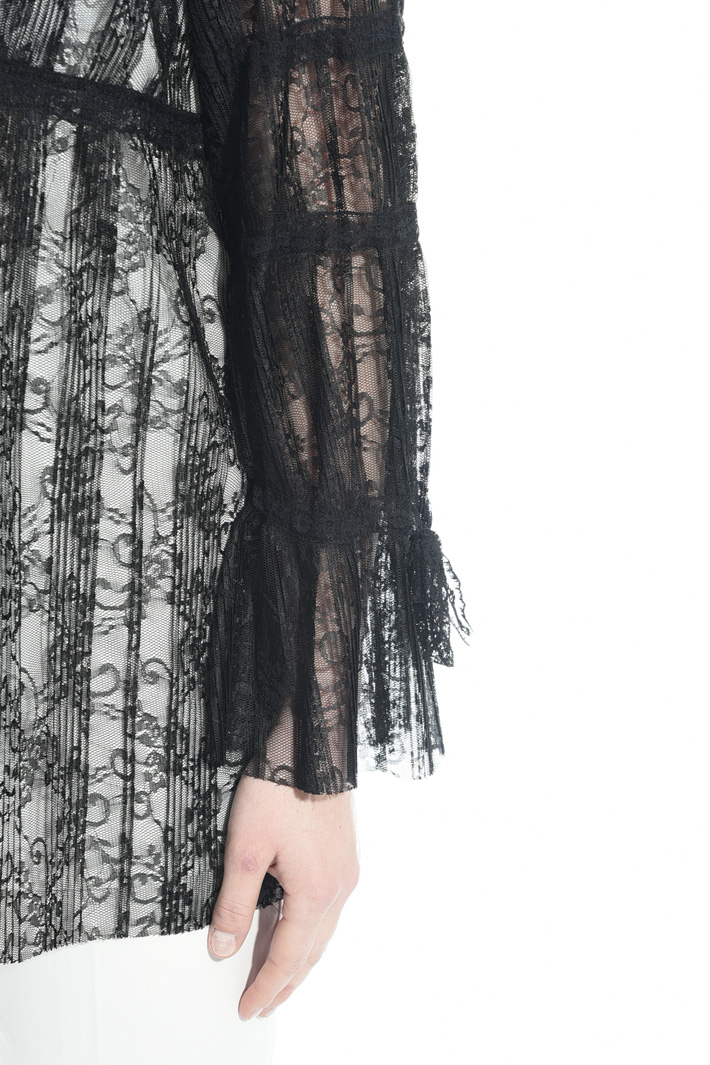 Pleated lace blouse Diffusione Tessile Pleated lace blouse Diffusione Tessile