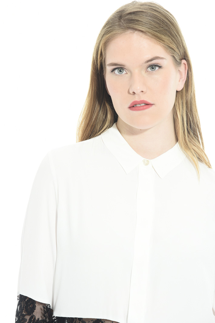 Silk and lace shirt Diffusione Tessile Silk and lace shirt Diffusione Tessile
