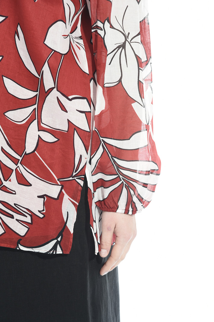 Printed cotton muslin shirt Intrend Printed cotton muslin shirt Intrend