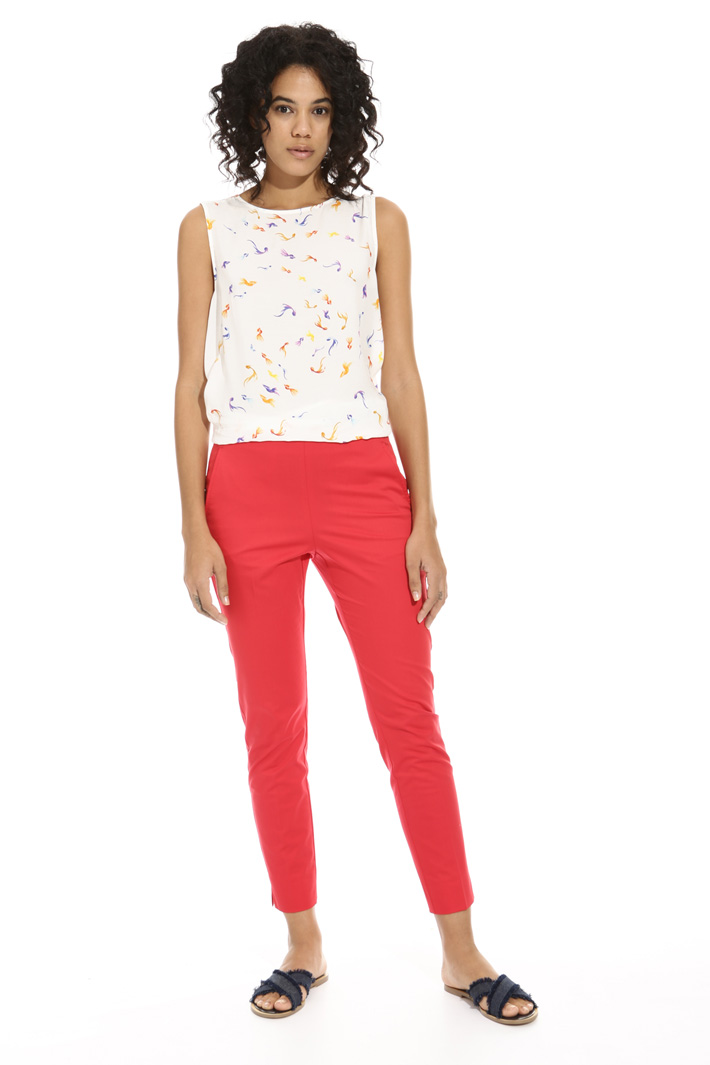 Satin cotton trousers Intrend Satin cotton trousers Intrend