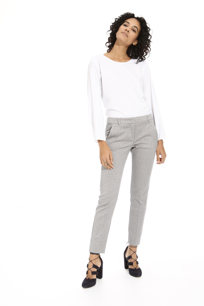 Fitted jacquard trousers Intrend Fitted jacquard trousers Intrend