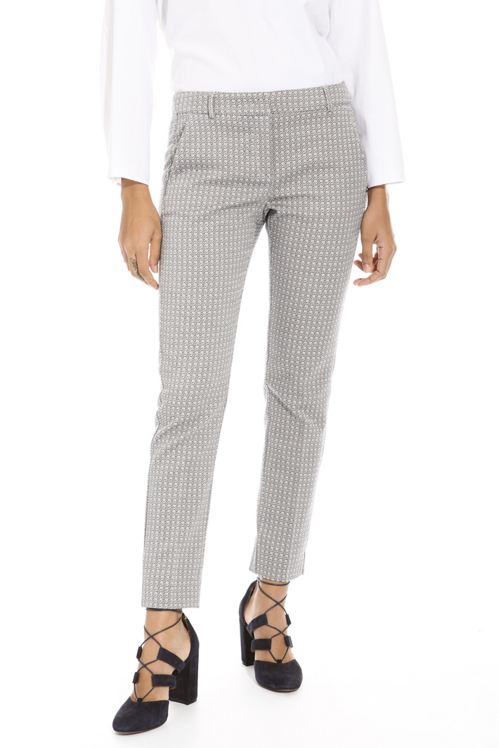 Fitted jacquard trousers Intrend Fitted jacquard trousers Intrend