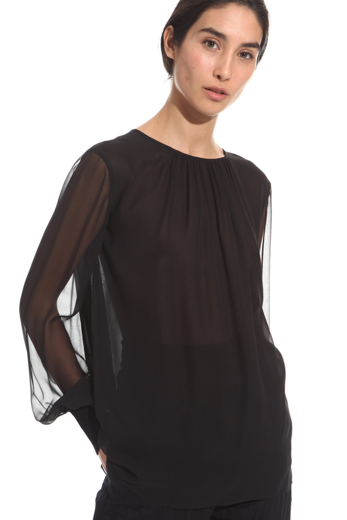 Silk georgette blouse Diffusione Tessile Silk georgette blouse Diffusione Tessile
