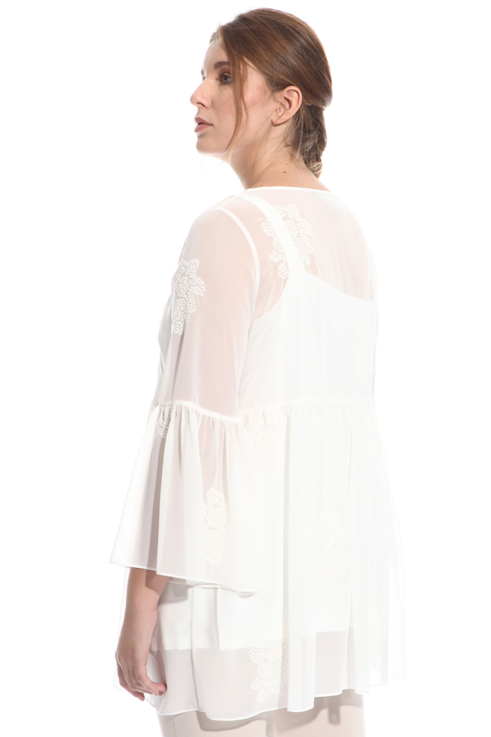 Blusa in georgette con ricami Intrend Blusa in georgette con ricami Intrend