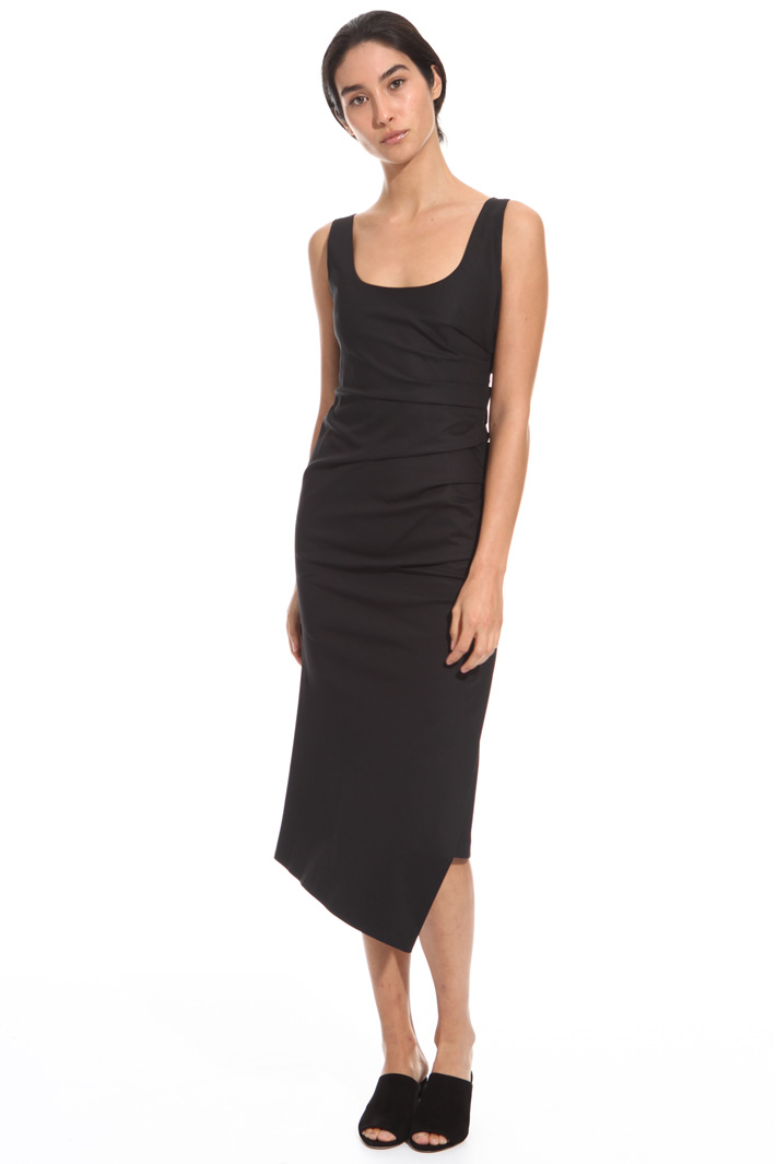 Draped longuette dress Intrend Draped longuette dress Intrend