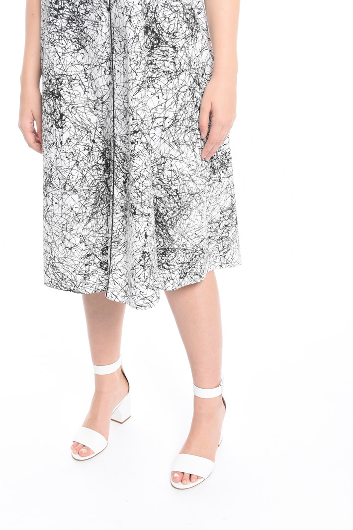 Flared poplin dress Diffusione Tessile Flared poplin dress Diffusione Tessile